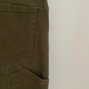 RETROD Green Wide Leg Cargo Pants
